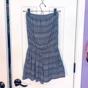 Aztec pattern romper/coverup